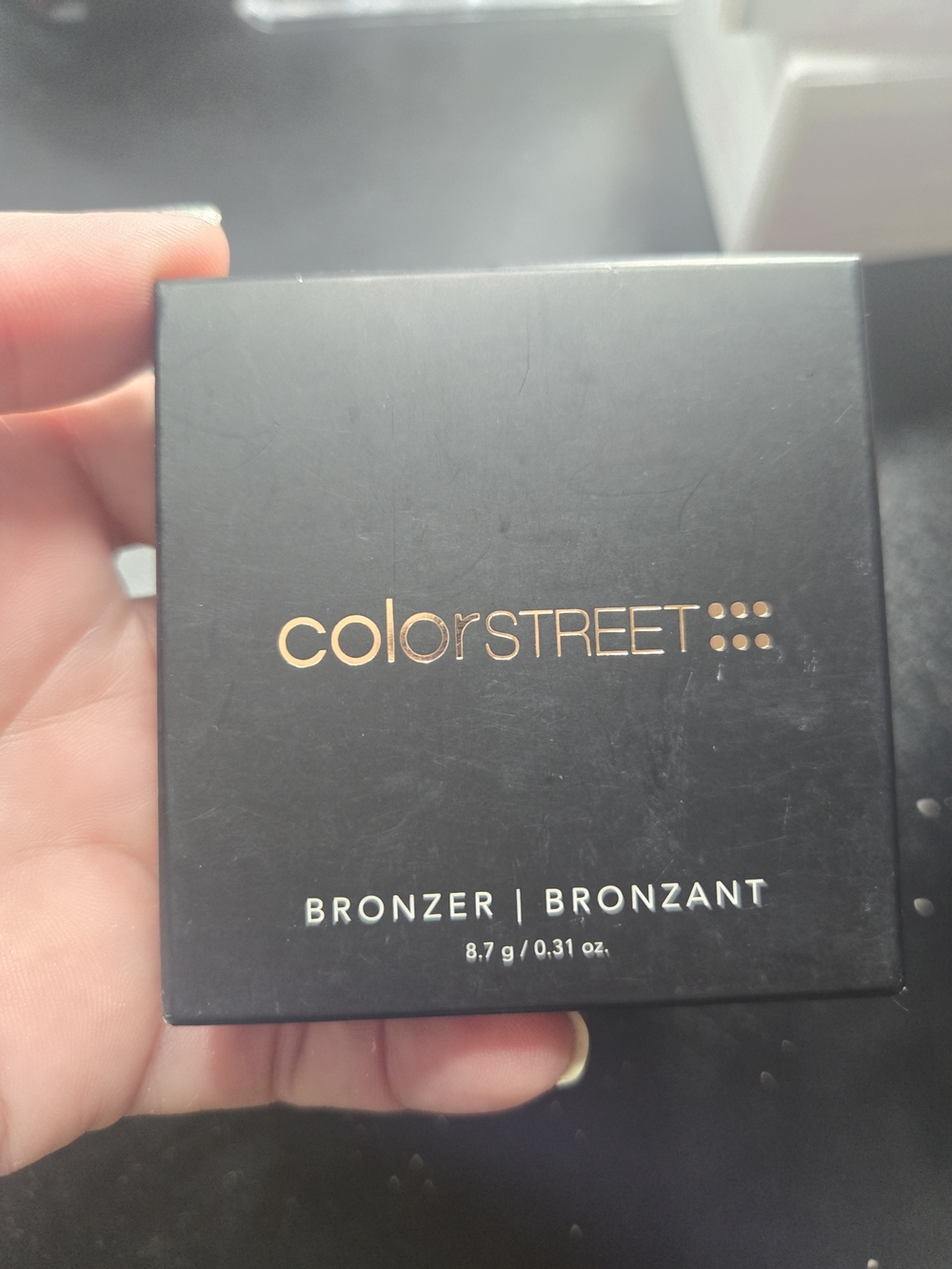 Color Street Bronzer - Black Compact with Gold Logo